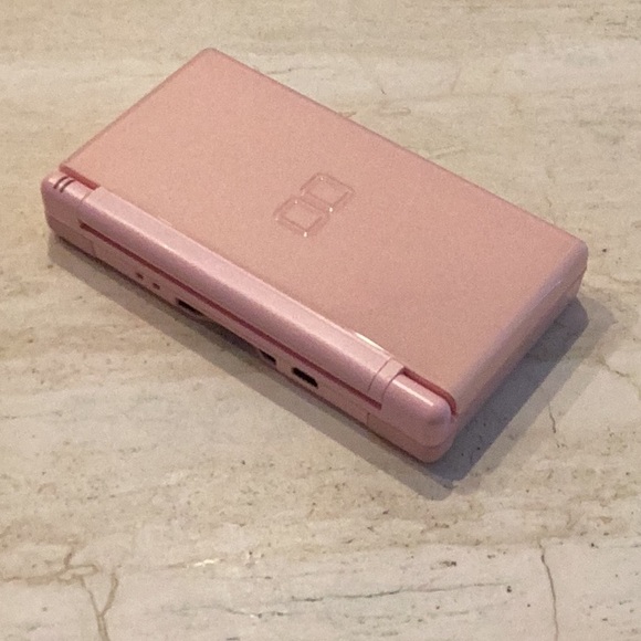 Nintendo DS Lite Console & Charger Coral Pink Handheld & Tetris Party DS Game - Picture 10 of 16